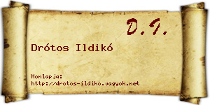 Drótos Ildikó névjegykártya
